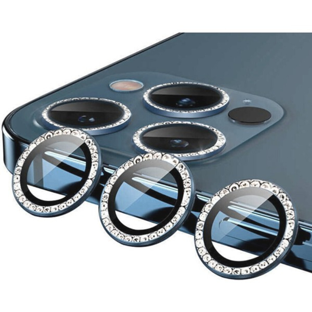 Furenfa Iphone 13 Pro /13 Pro Max Uyumlu Swarovski Taşlı 3D Kamera Lens Koruyucu Sierra Mavisi [3'lü Set] - Iphone 13 Pro/ProMax Cep Telefonu Ekran Koruyucusu Fiyatı