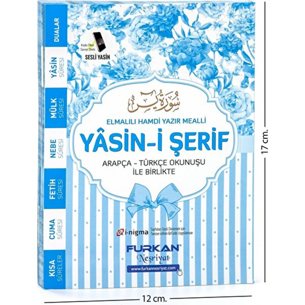 Furkan Mevlüt İçin Yasin Kitabı Çanta Boy Mavi Anne, Bebek Fiyatı