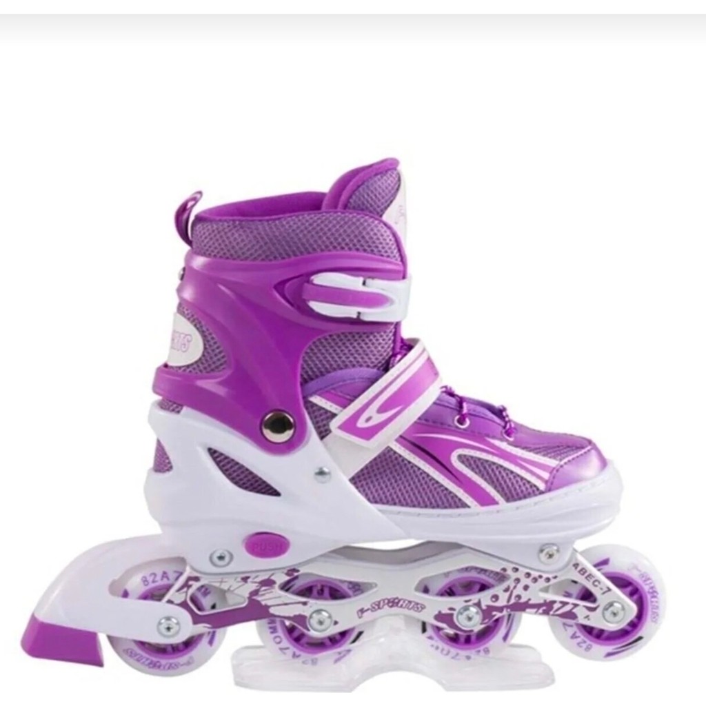 Furkan Toys F-Sports Mor Ayarlabilir 2+2 Işıklı Metal Alıştırma Pateni Çanta Paten Fiyatı