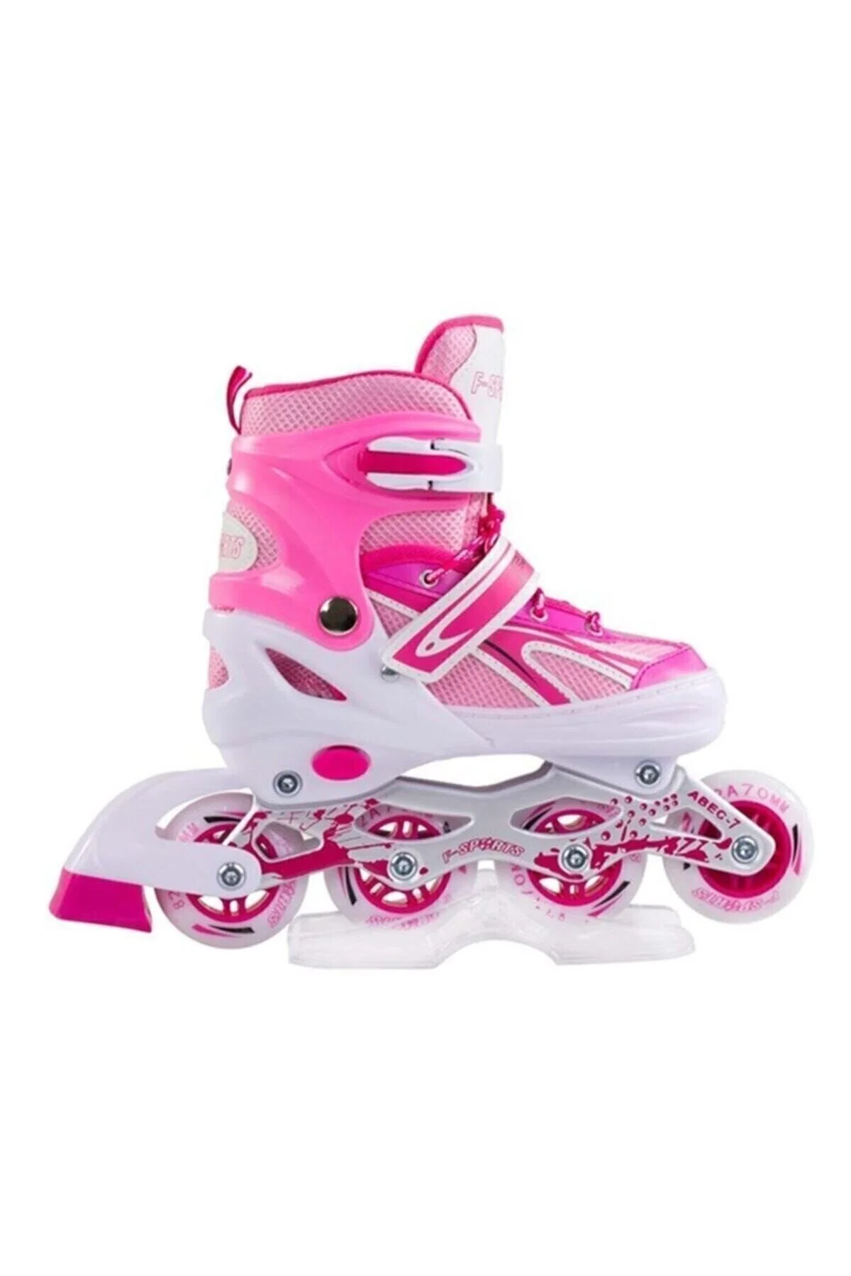 Furkan Toys F-sports Pembe Ayarlabilir 2+2 Işıklı Metal Alıştırma Pateni Çanta Hediyeli 30-33 Beden" Paten Fiyatı