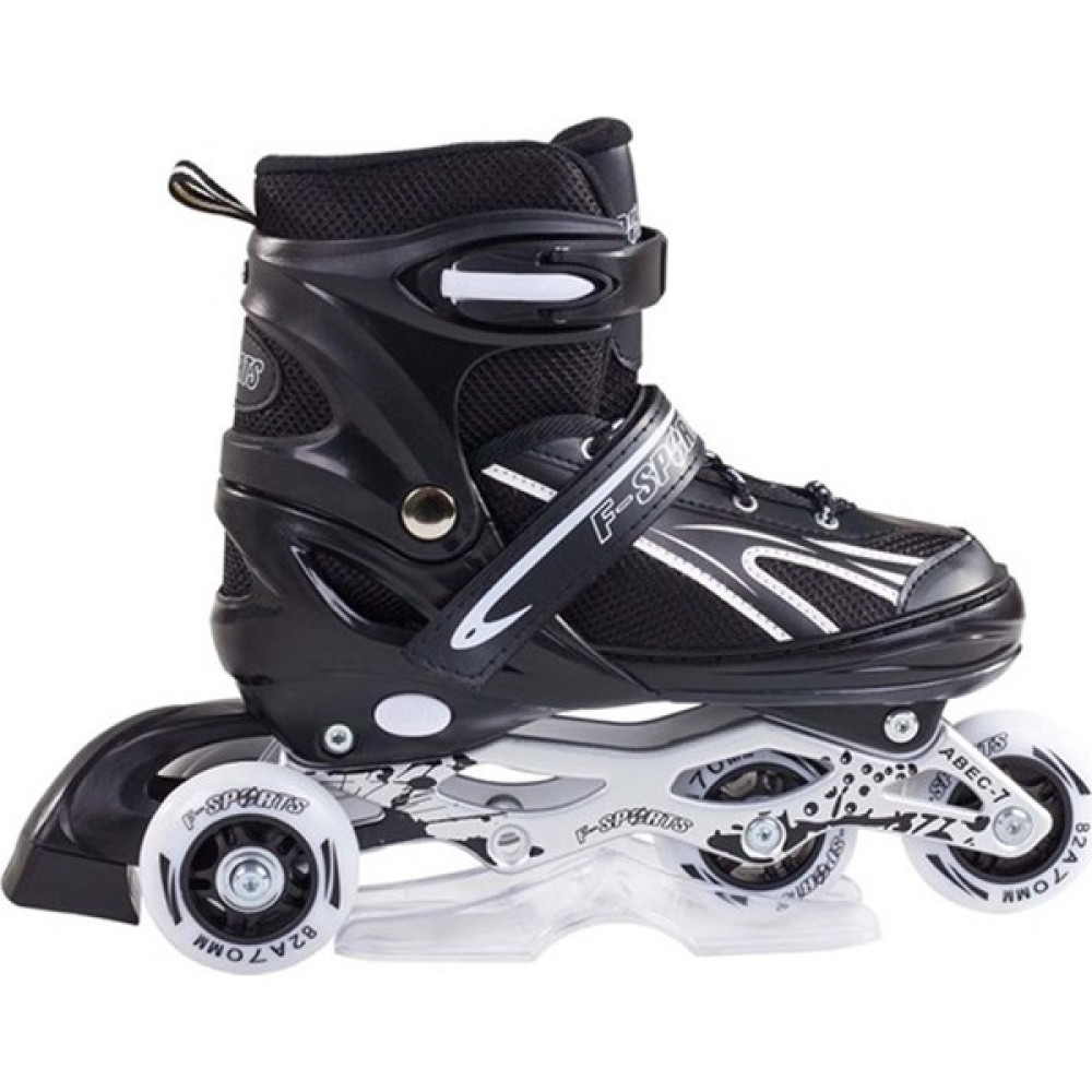 Furkan Toys F-Sports Siyah Ayarlabilir 2+2 Işıklı Metal Alıştırma Pateni Çanta Paten Fiyatı