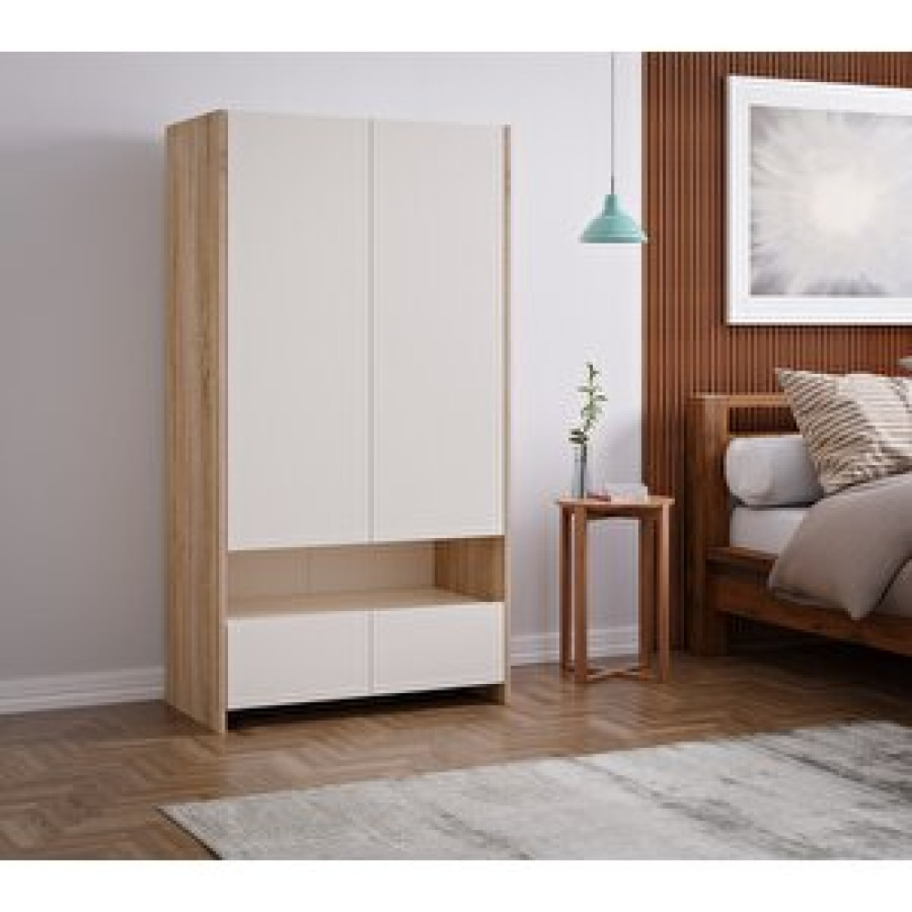 Furmet Modüler Cora 2 Kapakli 2 Çekmeceli̇ Gardirop Gardrop & Dolap Fiyatı