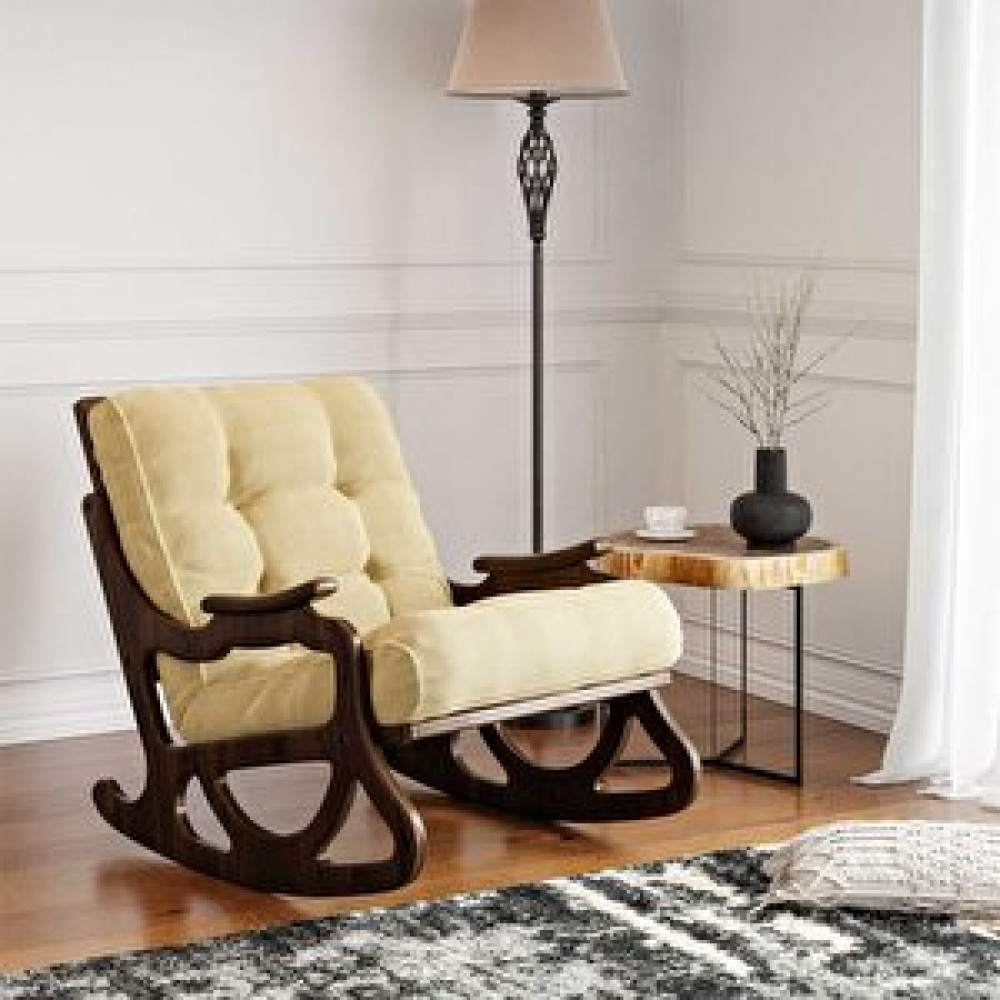 Furmet Modüler Cozy Sallanan Sandalye ve Dinlenme Koltuğu ve Berjer ve Tv Koltuğu / Sarı Minder Tekli Koltuk & Berjer Fiyatı