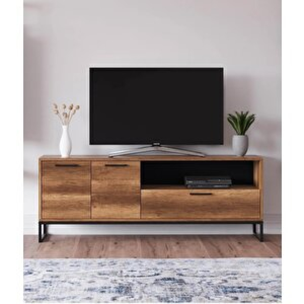 Furmet Modüler Yukon 2 Kapakli Çekmeceli̇ Ve Rafli Tv Sehpasi Tv Ünitesi / Sehpası Fiyatı