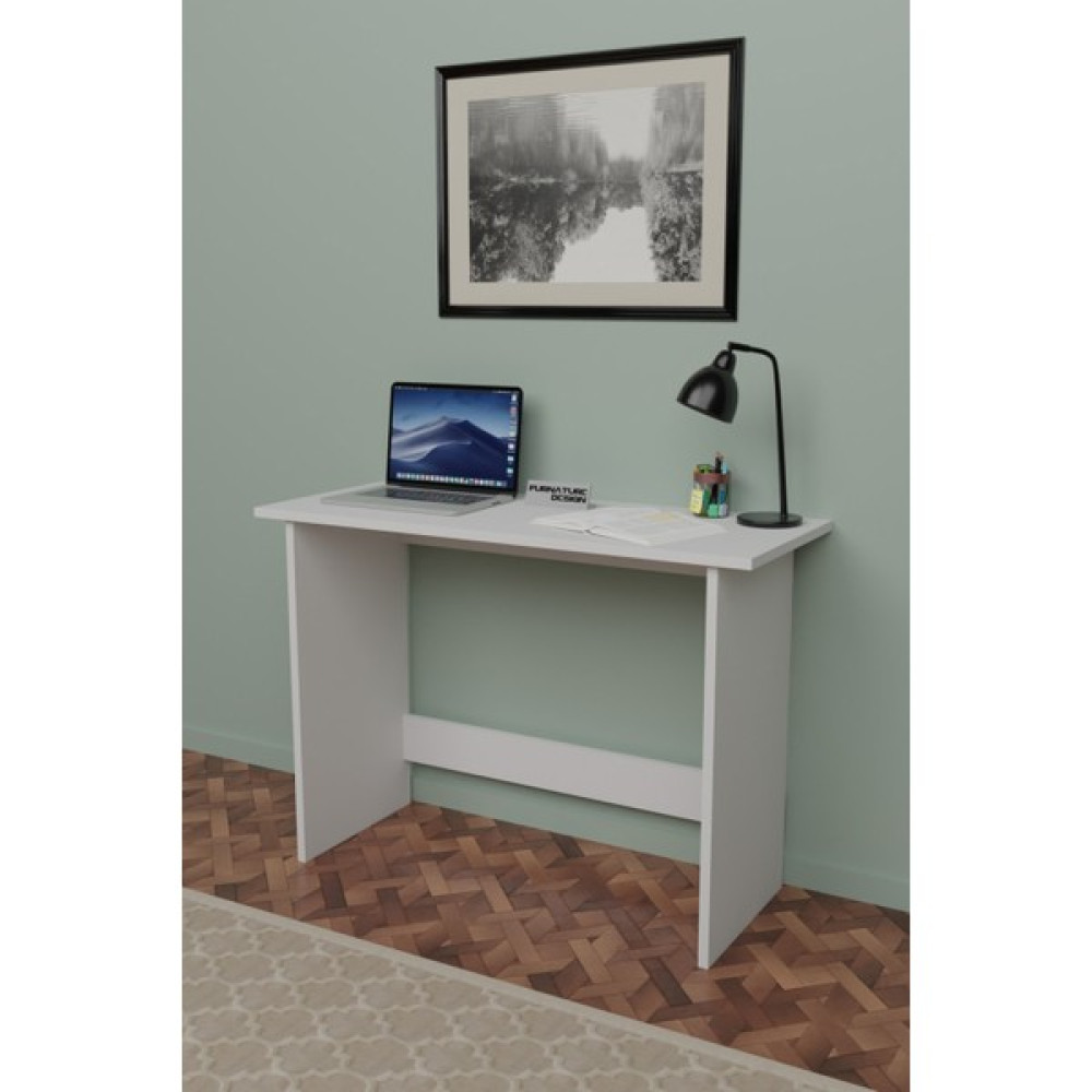 Furnature Design 100X40 Çalışma Masası Ahşap Ofis Çalışma Masası Beyaz - 100x40x72 Çalışma Masası Fiyatı