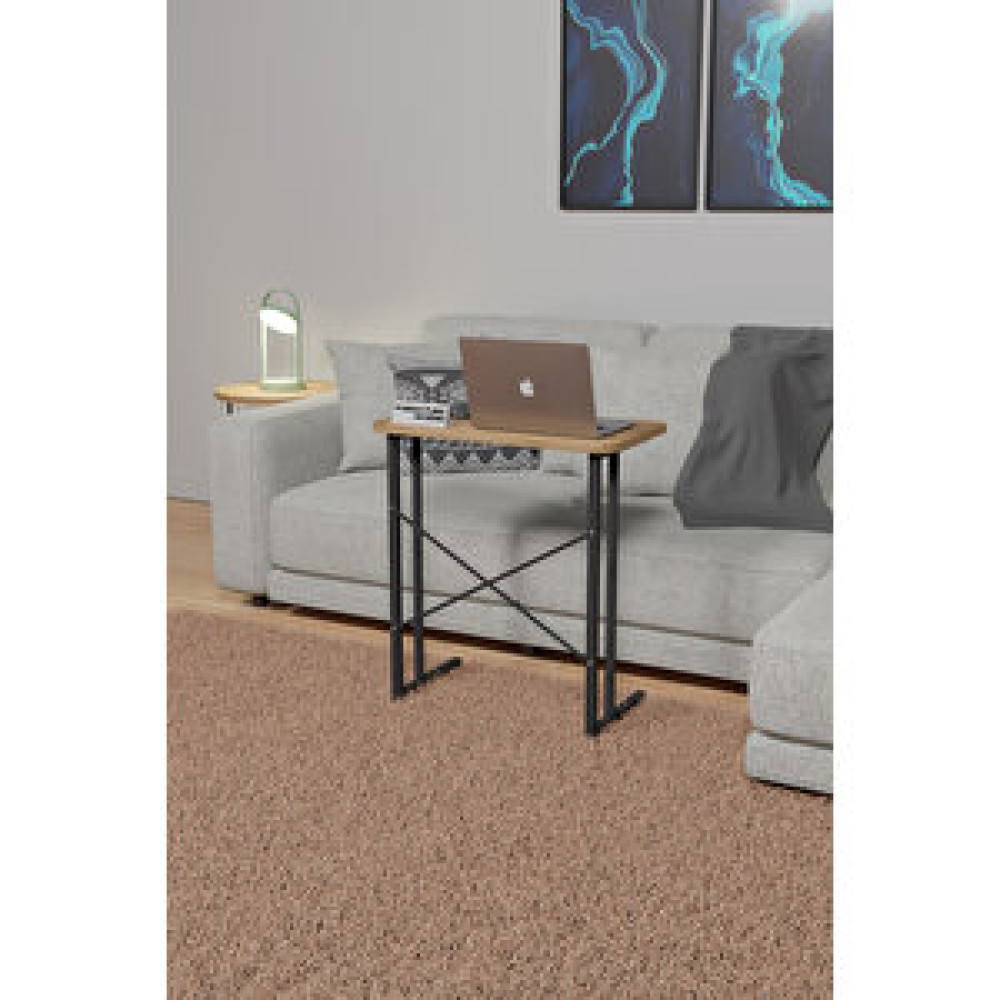 Furnature Design 60x35 Metal Laptop Masası Atlantik Çam Bilgisayar Masası Fiyatı