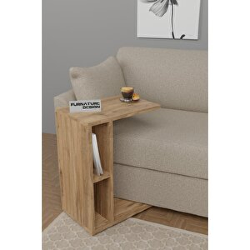 Furnature Design C Yan Sehpa Tekerlekli Koltuk Kenarı Dergilik Sehpa Atlantik Çam Yan Sehpa Fiyatı
