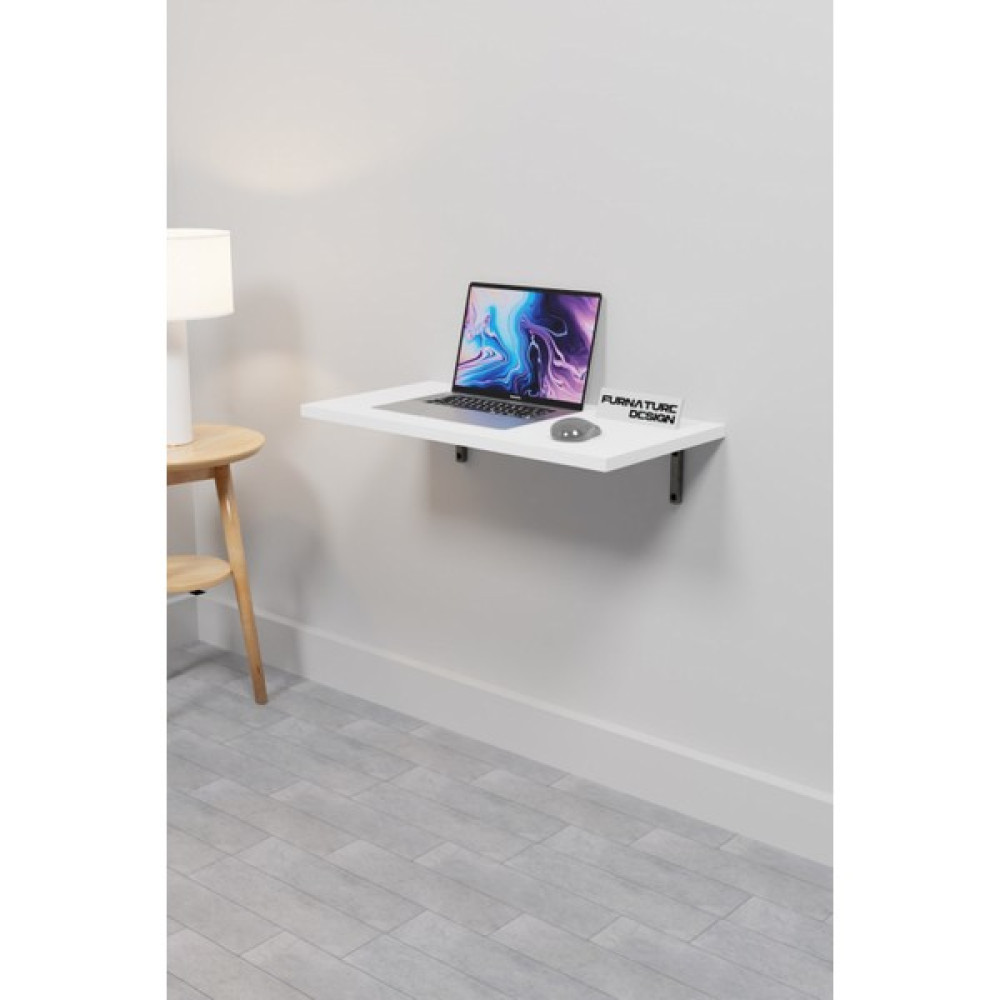 Furnature Design Katlanabilir Duvar Masa 60X30 cm Duvara Monte Beyaz Renk Kırma Bilgisayar Mutfak Masası Çalışma Masası Fiyatı