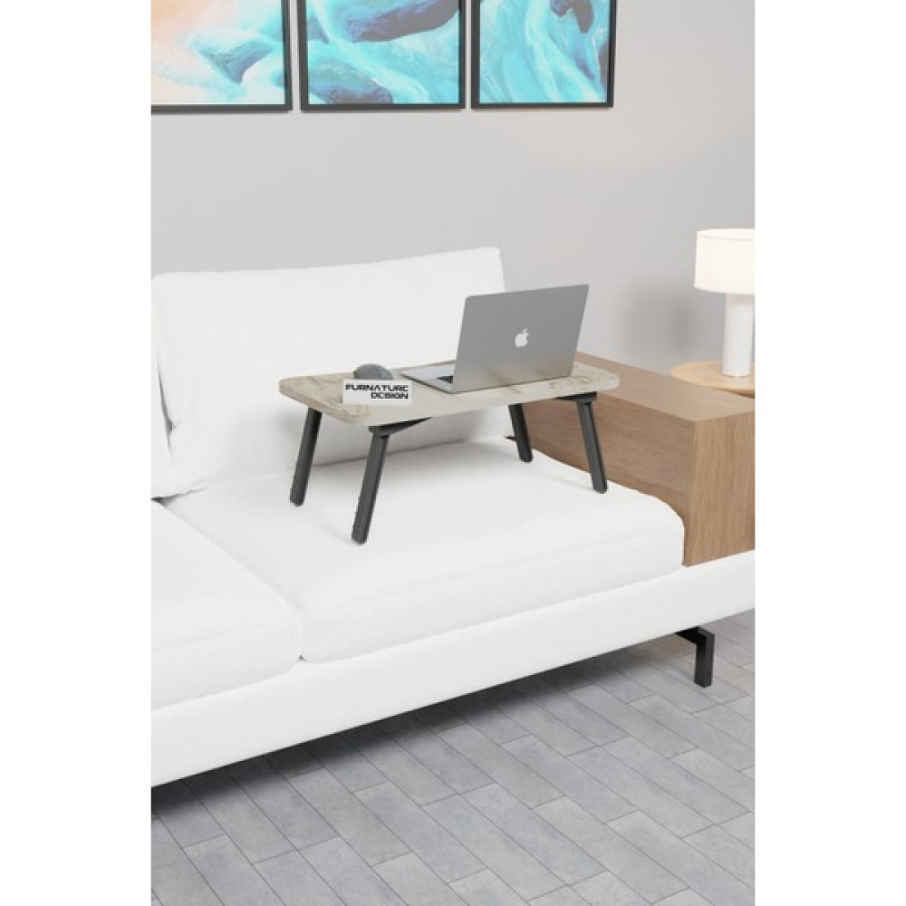 Furnature Design Katlanır Laptop Masası Sehpası Çalışma Yatak Kahvaltı Masası 60X35 cm Efes Çalışma Masası Fiyatı