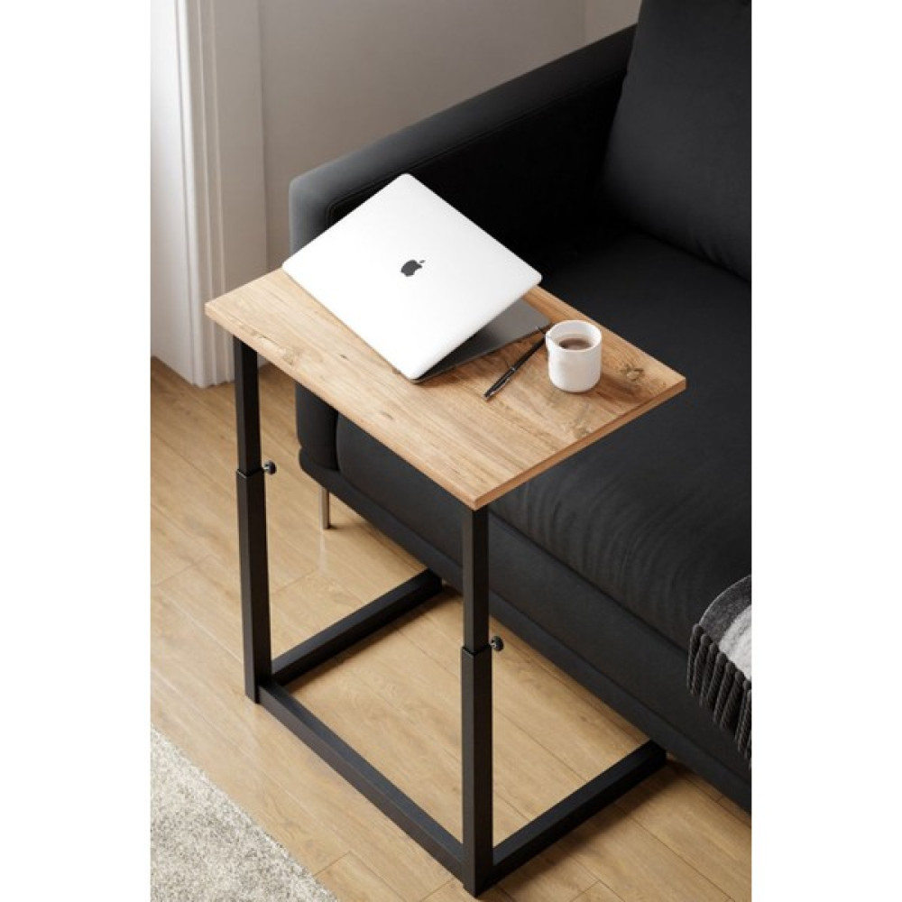 Furniqo Ls-1 Yükseklik Ayarlanabilir Yan Sehpa, Laptop Sehpası, Atlantik Çam - Laptop Sehpası Çalışma Masası Fiyatı