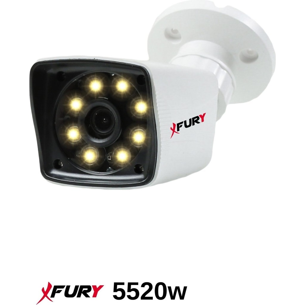 Fury 5mp 3.6mm Lensli 1080P 2mp Full Color Görüntü 8 Warm LED Gece Görüşlü Full Hd Güvenlik Kamerası 5525 Güvenlik Kameraları Fiyatı