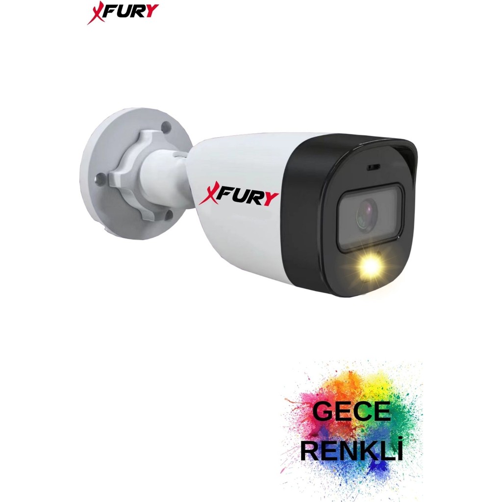 Fury Gece Renkli 5mp Lens 2mp 1080P Full HD Güvenlik Kamerası Suya Dayanıklı ve LED Aydınlatmalı Güvenlik Kameraları Fiyatı