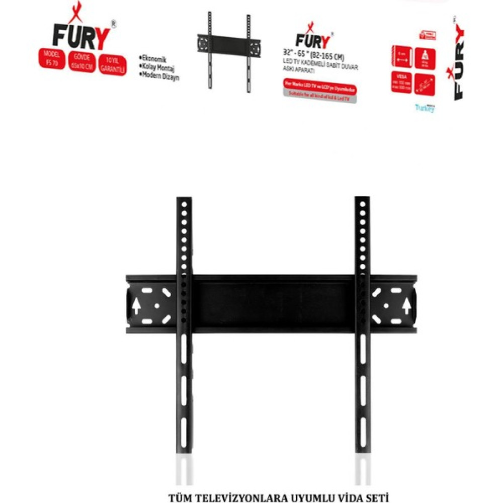 Fury LCD LED Televizyon Duvar Asma Aparatı 32- 65"ınch TV Aksesuarları Fiyatı