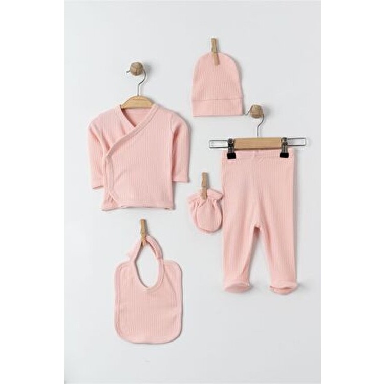 Furya Kids Unisex Yenidoğan 5'li Hastane Çıkış Seti Organik Pamuklu Bebek Hediyelik Diğer Fiyatı
