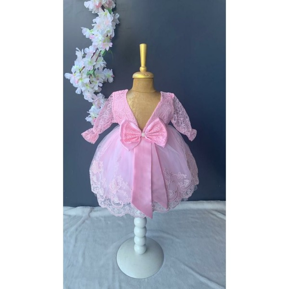 Furya Kız Bebek 0-6 Ay Gelinlik Elbise 4 Lü Mevlütlük Set Uzun Kollu Dantelli Premium Mevlütlük Elbise Bebek Giysi Takım Fiyatı