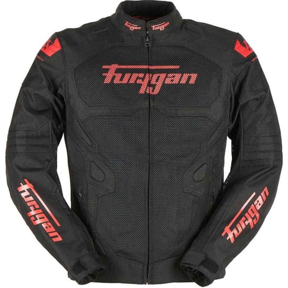 Furygan Atom Vented Evo Yazlık Motosiklet Ceketi Siyah Kırmızı - Tek Renk - XL Oto Boyaları Fiyatı