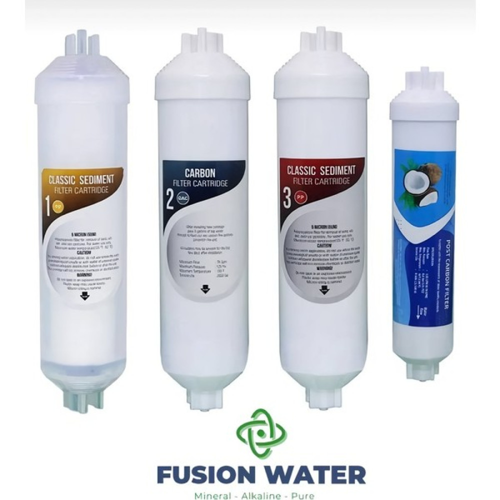 Fusion Water Su Arıtma Cihazı Filtre Seti/4'lü İnline Filtre Seti - Beyaz Bahçe Makinesi Aksesuar & Yedek Parça Fiyatı
