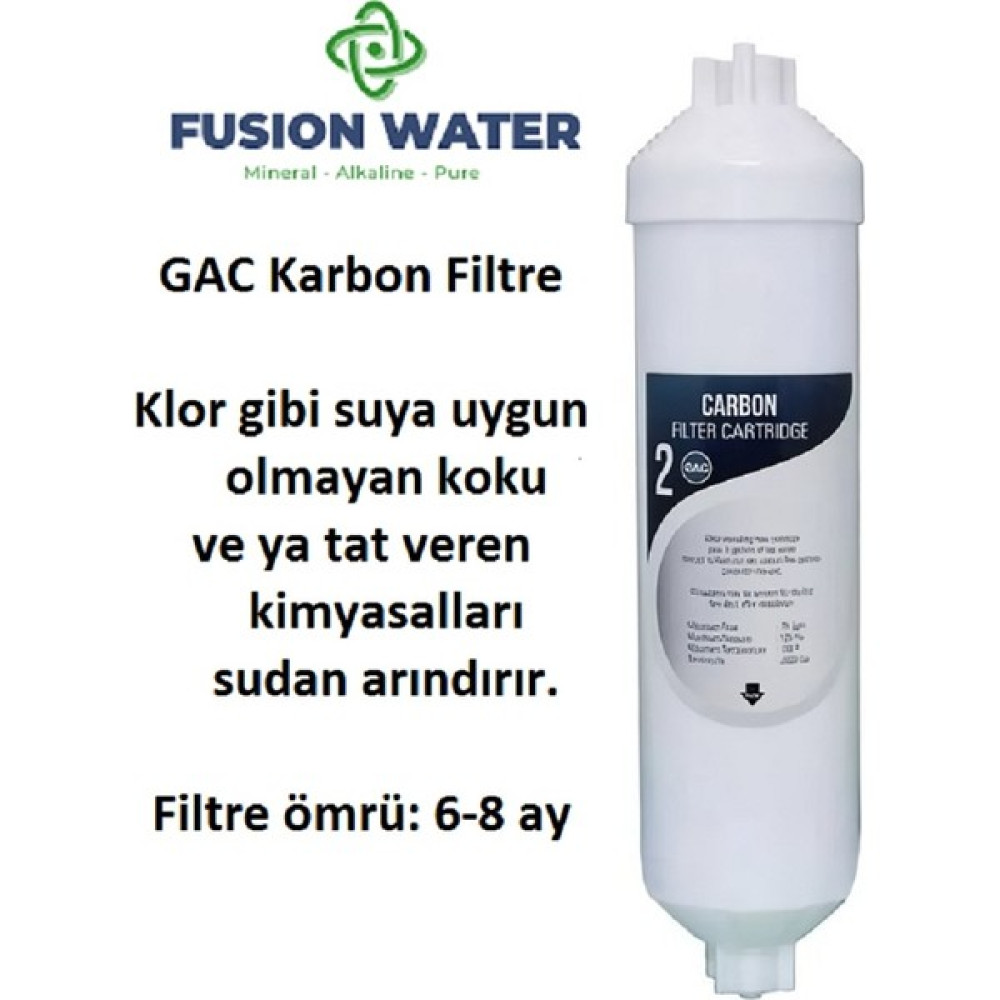 Fusion Water Su Arıtma Cihazlarına Uyumlu 2 Gac Filtre/ Inline Filtre / 2 Numara Filtre - Beyaz Bahçe Makinesi Aksesuar & Yedek Parça Fiyatı