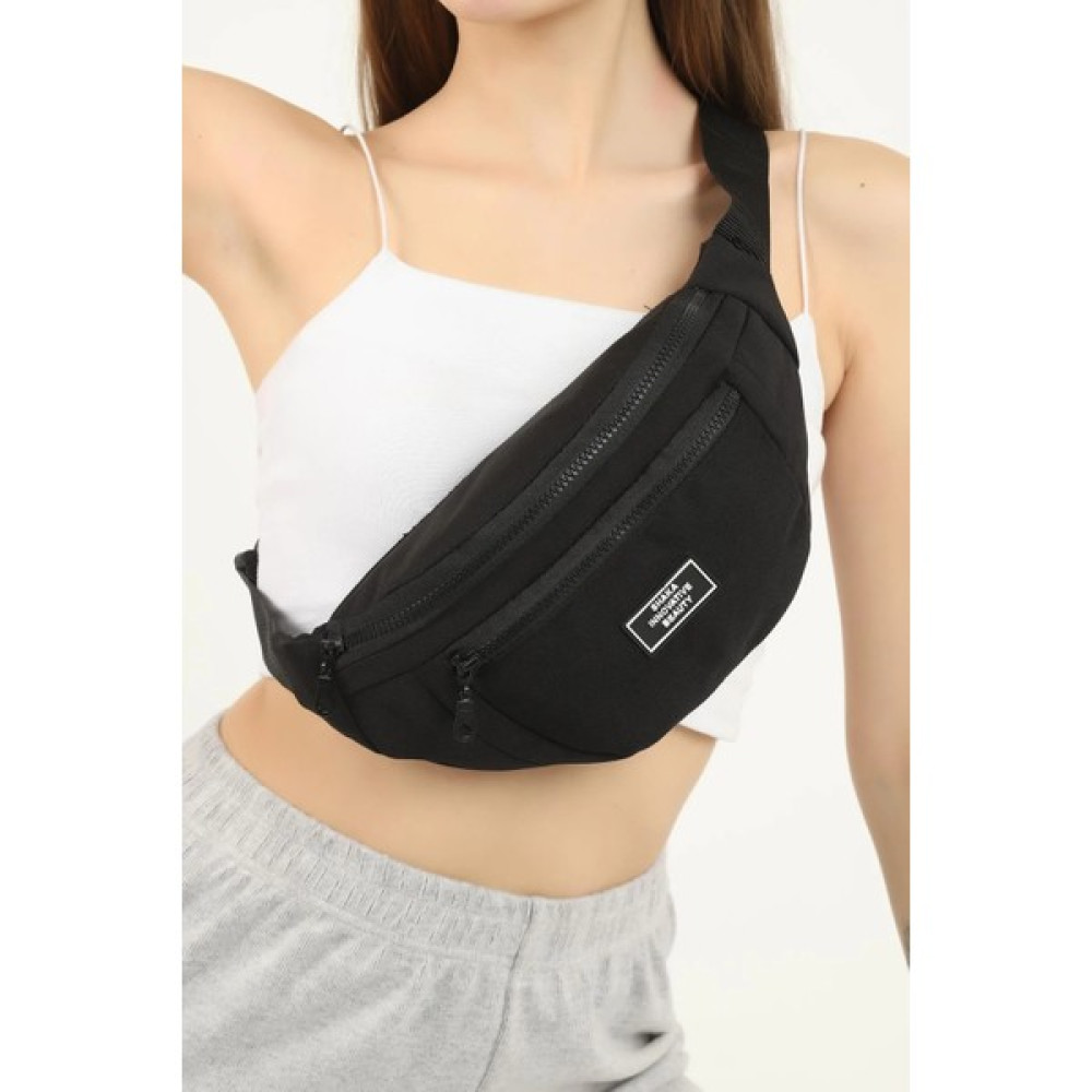 Fv Store Shakau8 Siyah 2 Bölmeli Unisex Bel Çantası En:38 Boy:17 Genişik:7 Bayan Bel Çantası Fiyatı
