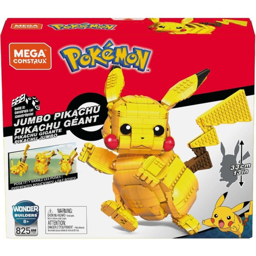 FVK81 Mega™ Pokémon™ Jumbo Pikachu Figürü 825 Parça +8 Yaş Legolar ( Yapım Oyuncakları ) Fiyatı