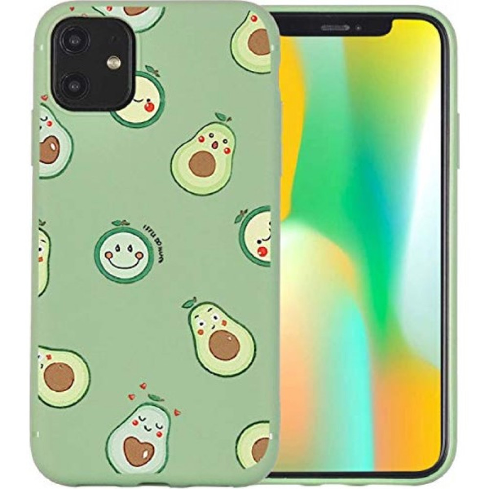 Fybang Açık Yeşil Telefon Kılıfı Kapak Güzel Sevimli Komik Karikatür Avovado Bebek Telefonu Kılıfı Tampon Avokado Yeşil Koruyucu Kabuk iPhone Için ... Cep Telefonu Kılıfı Fiyatı