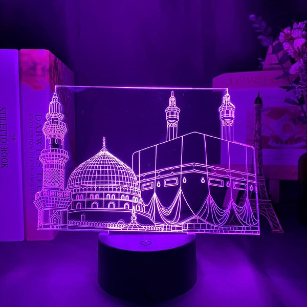 Fybang Ev Dekorasyonu Için Müslüman Camii 3D Gece Lambası Renk Değiştiren Akrilik Ev Dekorasyonu Veya Tatil Için Ramazan Hediyesi Çocuk Hediyeleri ... Gece Lambası Fiyatı