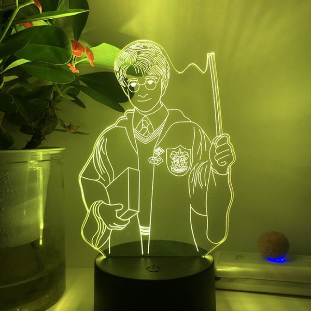 Fybang Magic Academy Harry Potter Gece Lambası 3D LED Illusion Lamba Çocuk Odası Için Dekoratif Lamba - Desen M (Siyah Koltuk) (Yurt Dışından) - Beyaz Gece Lambası Fiyatı