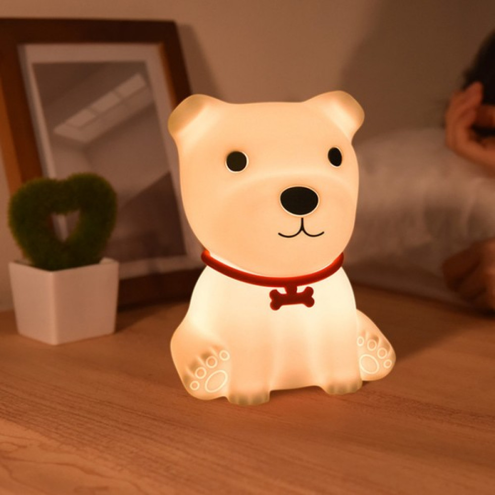 Fybang Sevimli Köpekbalığı Gece Lambası 7 Renk Değiştiren LED Taşınabilir Dokunmatik Lamba Yatak Odası Için USB Şarj Edilebilir Silikon Hayvan Gece... Gece Lambası Fiyatı