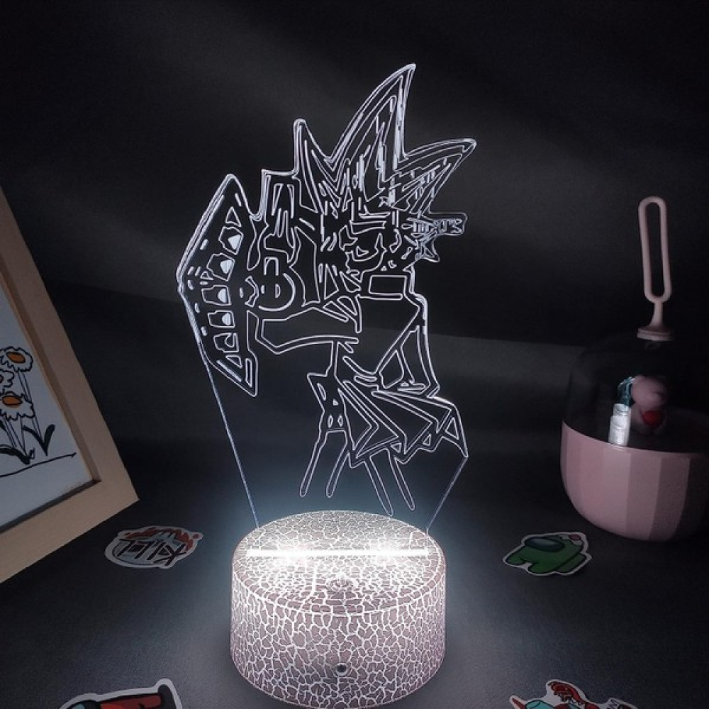 Fybang Yu Gi Oh Anime 3D Erkek Için Gece Lambası 16 Renk Kız Odası Dekoru Illusion LED Lamba USB Manga Yu Gi Oh Şekil Uygun Çocuk Hayranları Noel H... Gece Lambası Fiyatı
