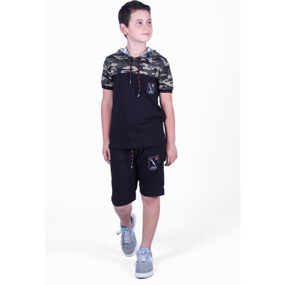 Fyk Kids Kamuflaj Desenli Kaprili, Sweatshirt Lü Erkek Çocuk Alt Üst Takım Erkek Çocuk Giyim Takımı Fiyatı