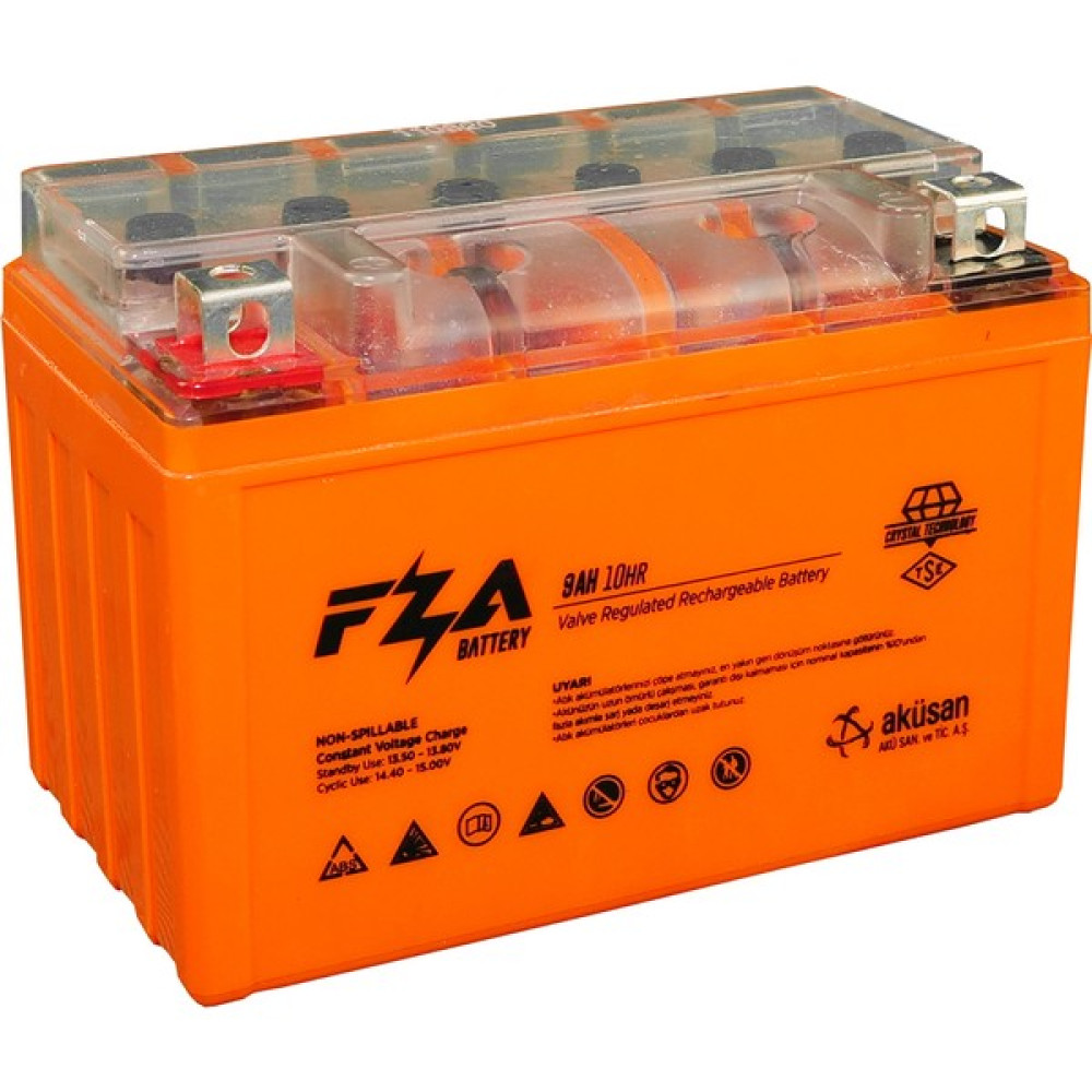 Fza 12 V 9 Ah Yatık Motor Aküsü ( Ytx9-Bs ) Akü Fiyatı