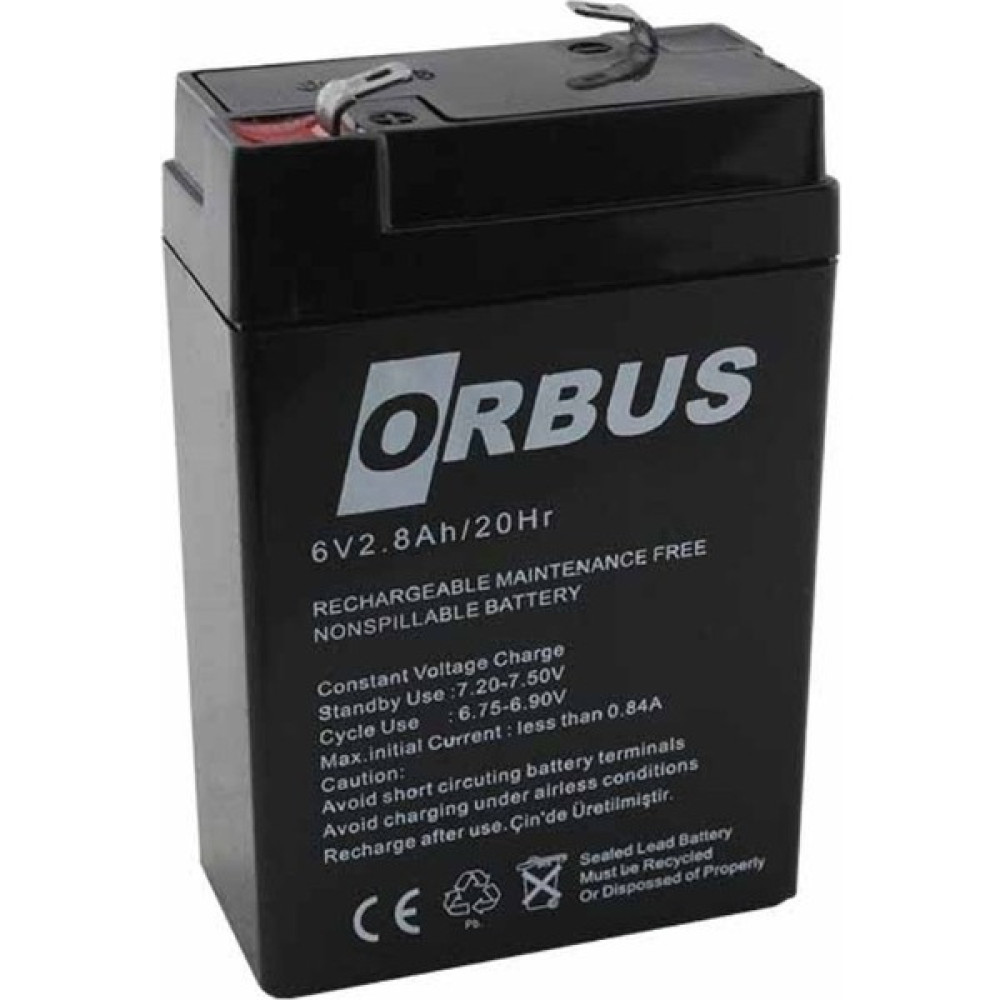 Fza Akü 6 Volt 2.8 Amper Dik Atex * Fza * Orbus ( 66 x 33 x 97 mm ) 12 V 1 Ah Akü Fiyatı