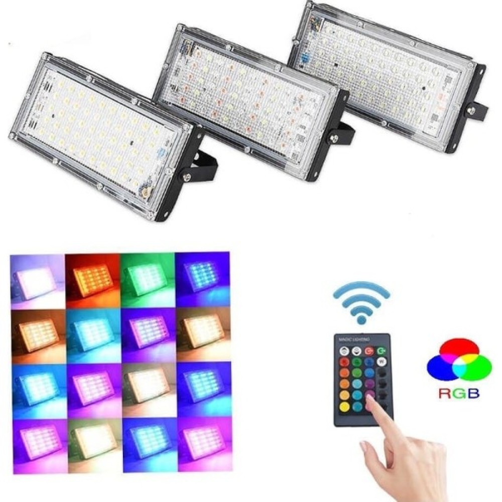 G-led 50W Rgb LED Projektör Kumandalı IP65 Korumalı Elektrik ve Aydınlatma Fiyatı