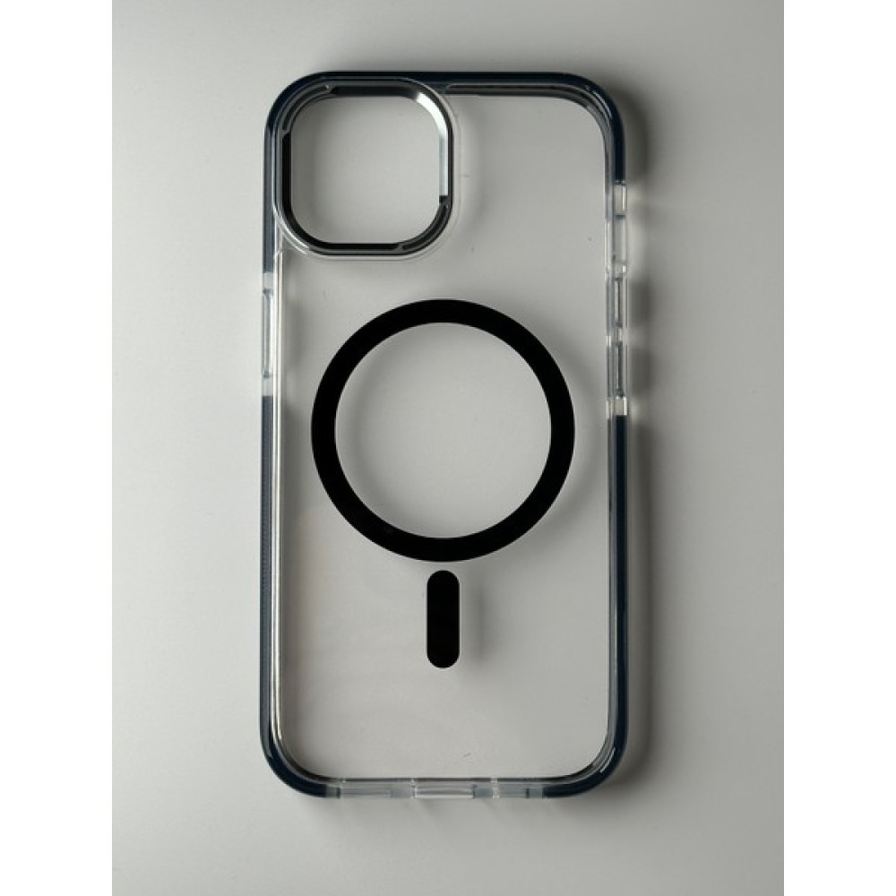 G-Next Apple iPhone 15 Serisi Magsafe Uyumlu Style Armor Şeffaf Sert Silikon Kılıf - iPhone 15 Pro Max - Şeffaf - Siyah Cep Telefonu Kılıfı Fiyatı