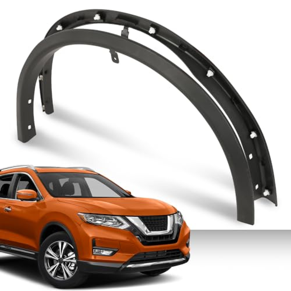 G-PLUS Left Right Front Fender Flares 2pcs Compatible with Nissan Rogue 2014-2020 Driver and Passenger Side Set Textured Fender Molding 638609TA1A NI1291101 638619TA1A NI1290101