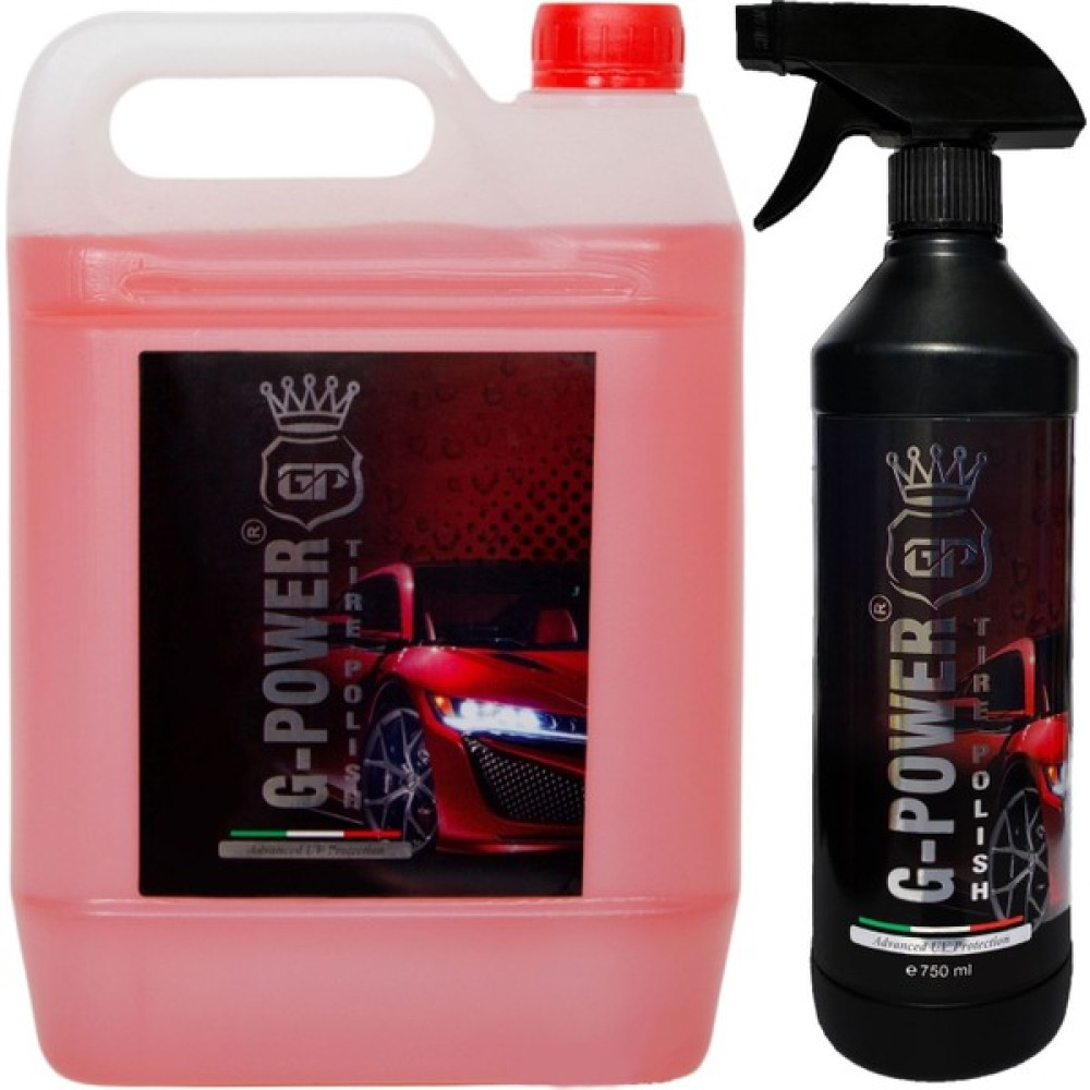 G-Power 5 kg Lastik Parlatıcı ve 750 ml Uygulama Şişesi (Dolu) Uzun Süre Kalıcı Oto Genel Temizlik Fiyatı