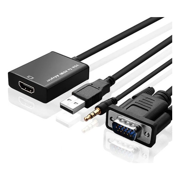Gabble VGA To HDMI Çevirici Dönüştürücü Adaptör Kablo Ucu Çevirici Bilgisayar Çevirici ve Adaptörü Fiyatı