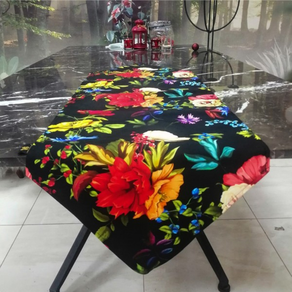Gabriela Runner - Hardal Sarısı - Siyah - 45 x 145 cm Kırlent / Mobilya Yastığı Fiyatı