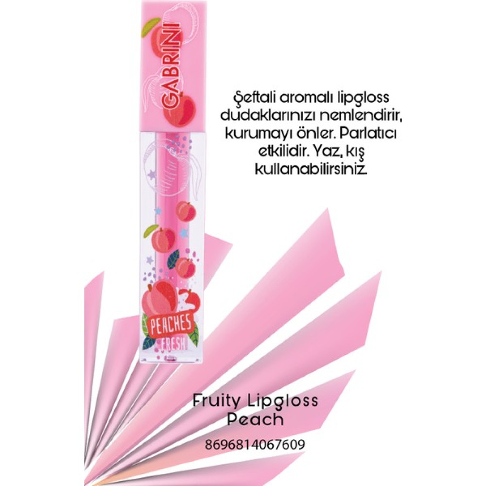 Gabrini Fruity Lipgloss Peach - Peach02 Rujlar & Dudak Parlatıcıları Fiyatı