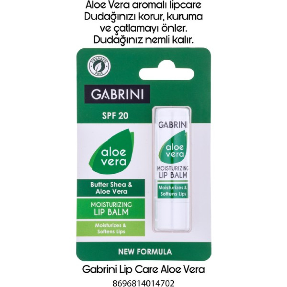 Gabrını Lıp Care Aloe Vera Dudak Bakımı / Koruyucu Fiyatı