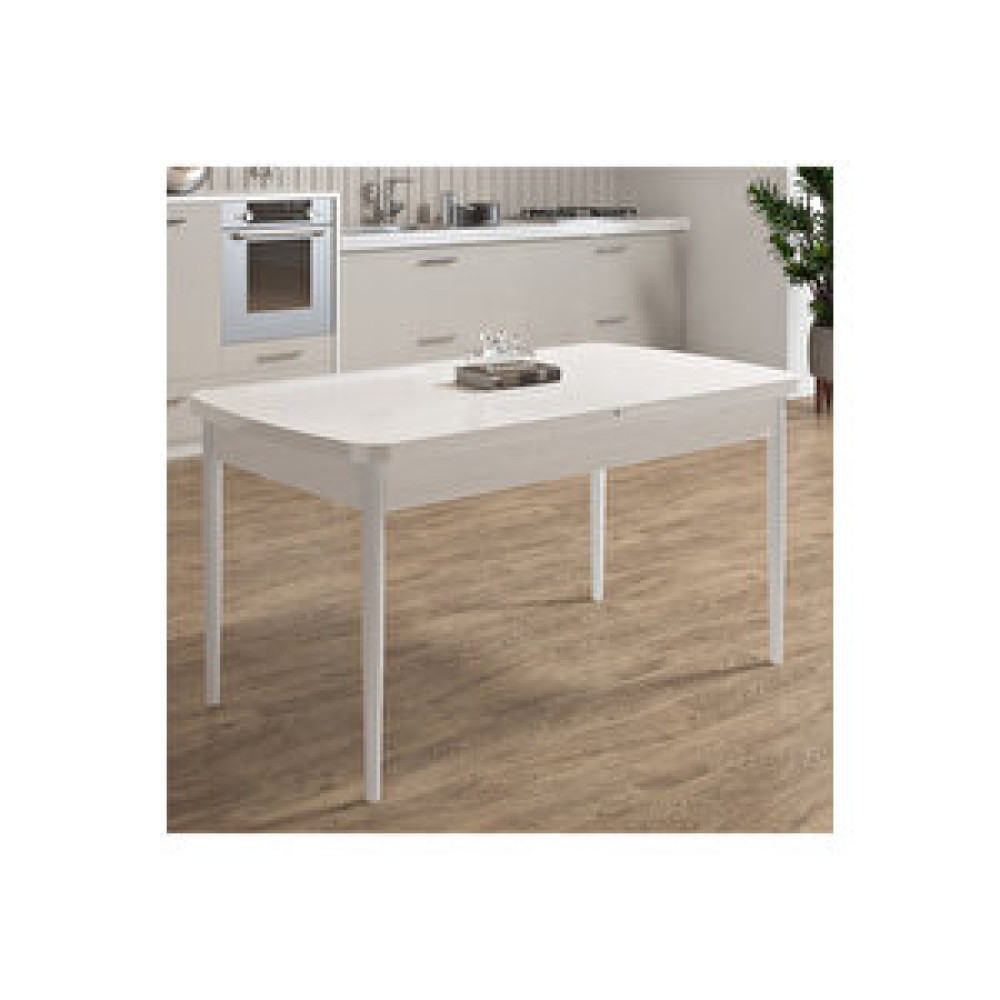 Gadagrup 80x132 Mdf Açılabiliir Mutfak Masası Beyaz-Krem Yemek & Mutfak Masası Fiyatı