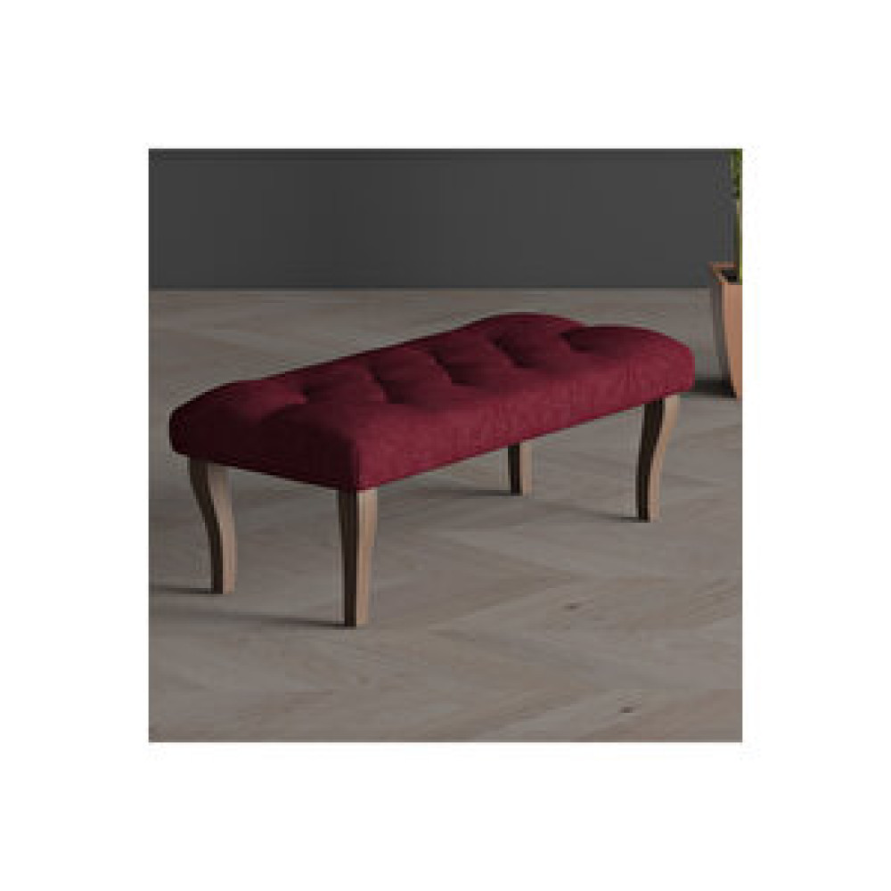 Gadagrup Kapıönü Puf ve Bench (ceviz Ayak) Bordo Puf Fiyatı