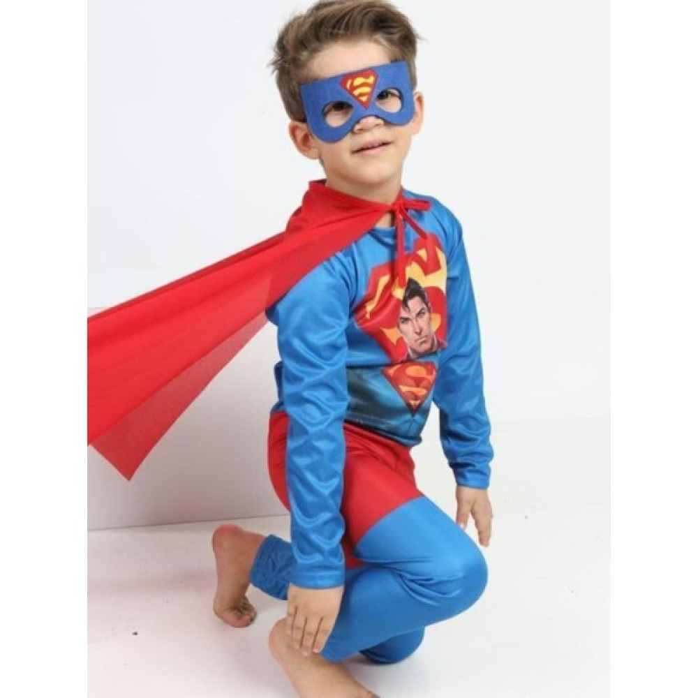Gadget Gear Süper Kahraman Kostüm - Superman Çocuk Kostüm - 3 - 4 Yaş - Mavi Oyuncak Fiyatı