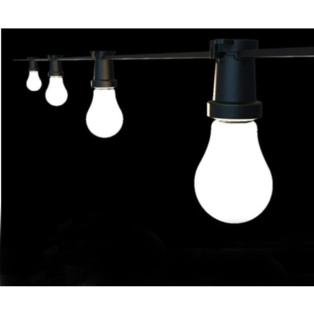 Gae 10 Metre 10 Lu Duy Kablolu Beyaz LED Ampül Takımı Eklenebilir Dış Mekan Işıklandırma/ Düğün / Organizasyon / Bahçe Led Aydınlatmalar Fiyatı