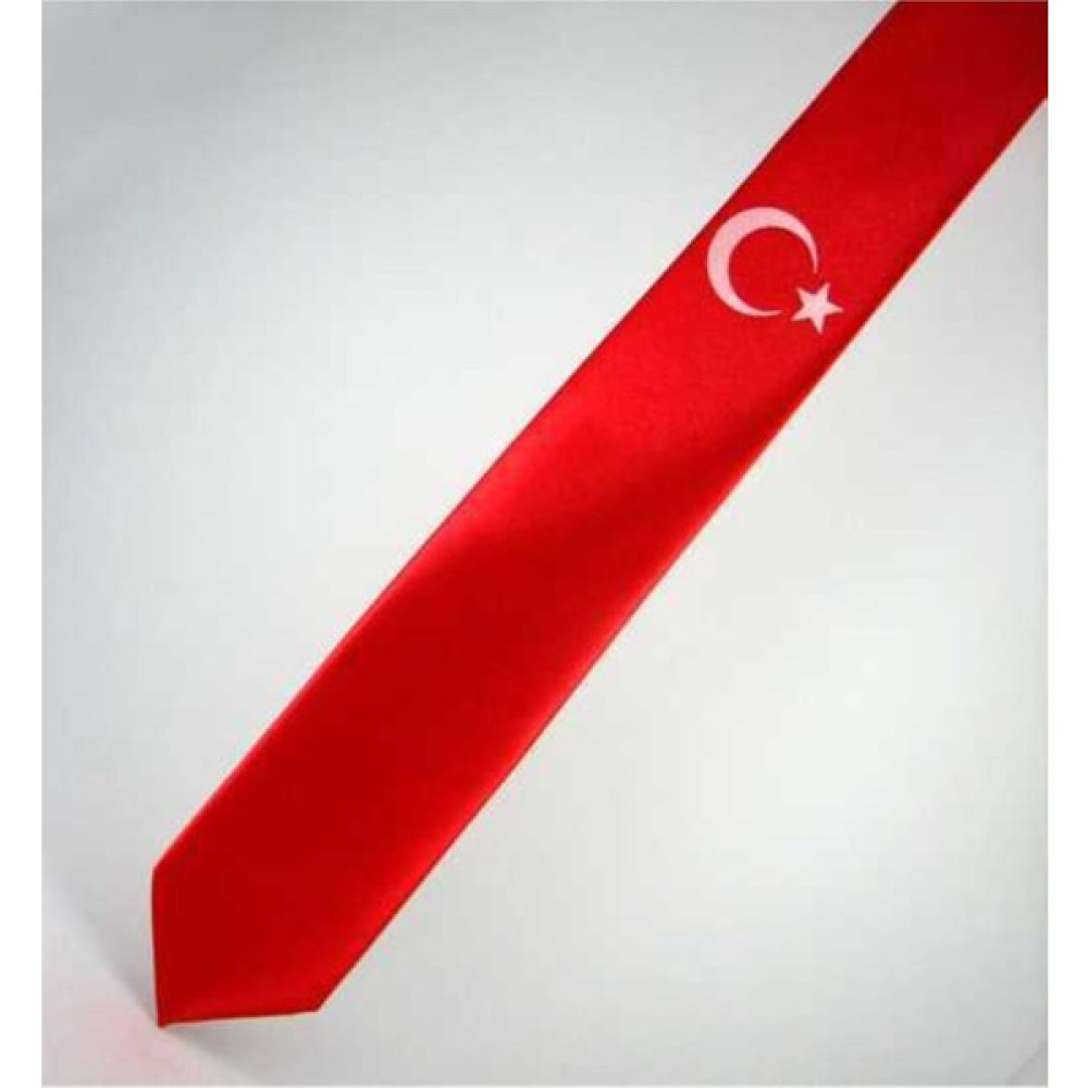 Gaffy Çocuk Boy Ay-Yıldız Baskılı Saten Kırmızı Kravat- Klr- Ay Yıldız Csk-27 Erkek Çocuk Giyim ve İç Giyim Fiyatı