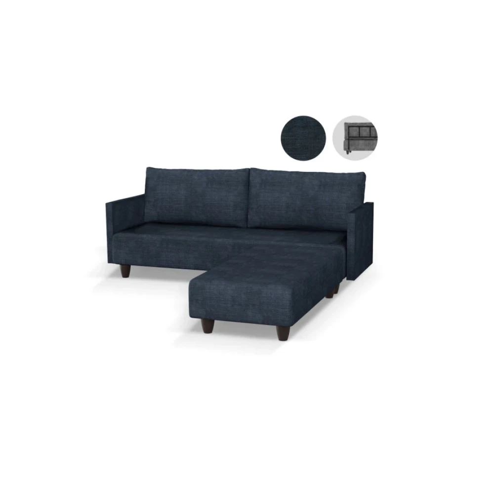 Gaga Mobilya Tavus Kose Takimi Lacivert Köşe Takımı / Seti Fiyatı