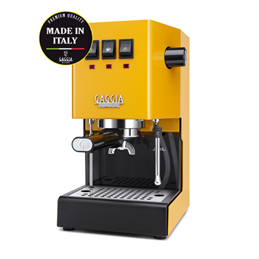 Gaggia Ri9481/18 New Classic Evo 2023 Gün Işığı Sarısı Espresso Makinesi Kahve Makineleri Fiyatı