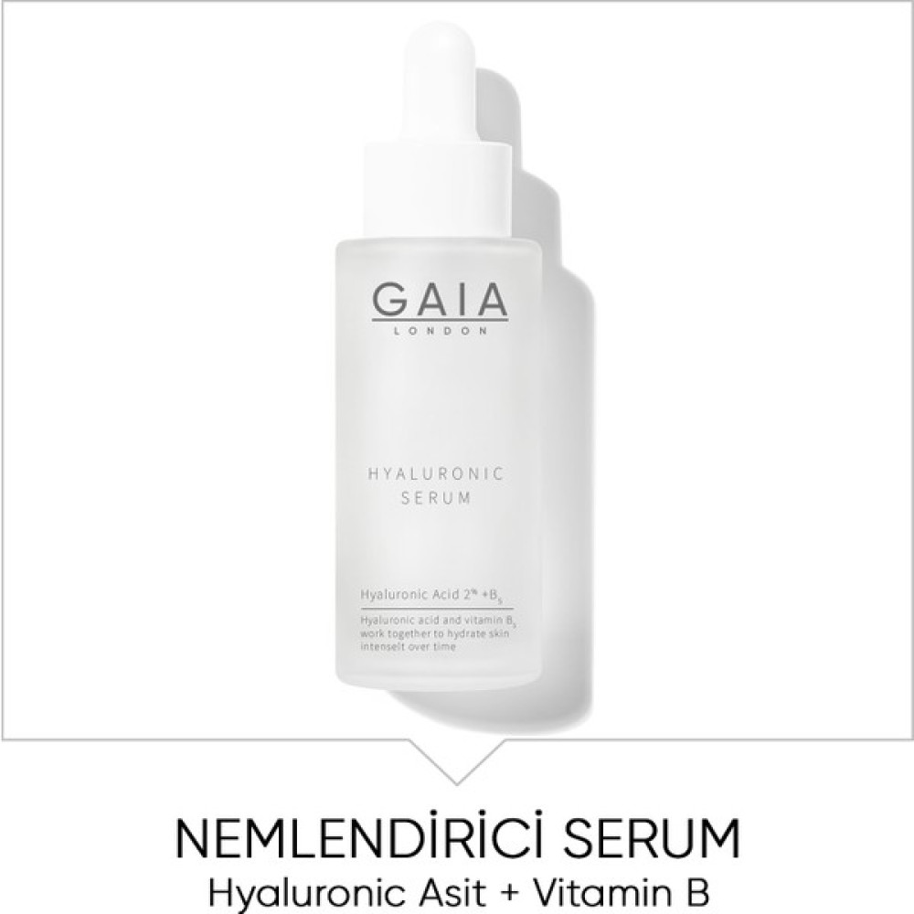 Gaia London Hyaluronic Asit + Vitamin B Serum 50ML Anti-Aging / Yaşlanma Karşıtı Fiyatı