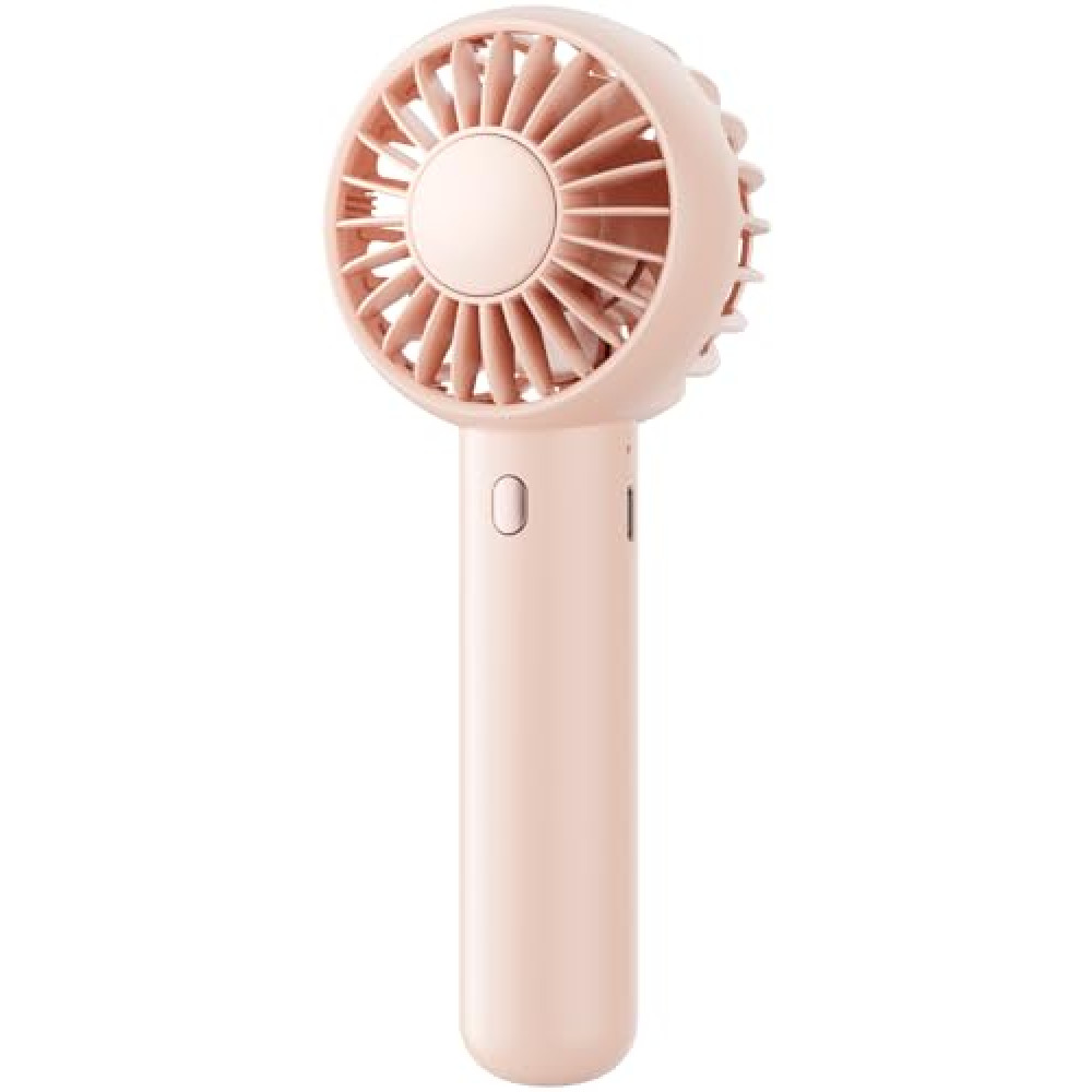 Gaiatop Mini Portable Fan, Small and Powerful, Cute Design 3 Speed Personal Handheld and Desktop with Base, Lightweight USB Rechargeable for Makeup Stylish Girl Women Travel Indoor Outdoor Pink