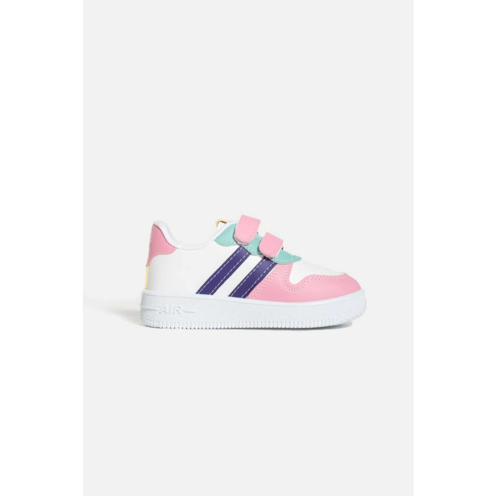GAK RUN Unisex Çocuk Cırtlı Rahat Günlük Sneaker Spor Ayakkabı PEMBE MOR 33 Beden Spor Ayakkabı Fiyatı